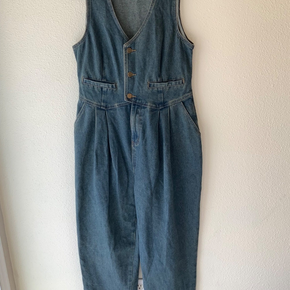 Cider Denim Blue Jumpsuit - Picture 14 of 14